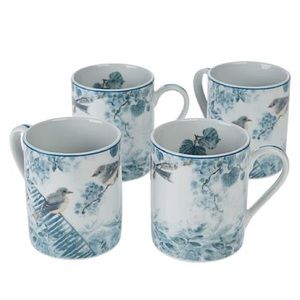 Darbie Angell Birds of a Feather Set of 4 Mugs